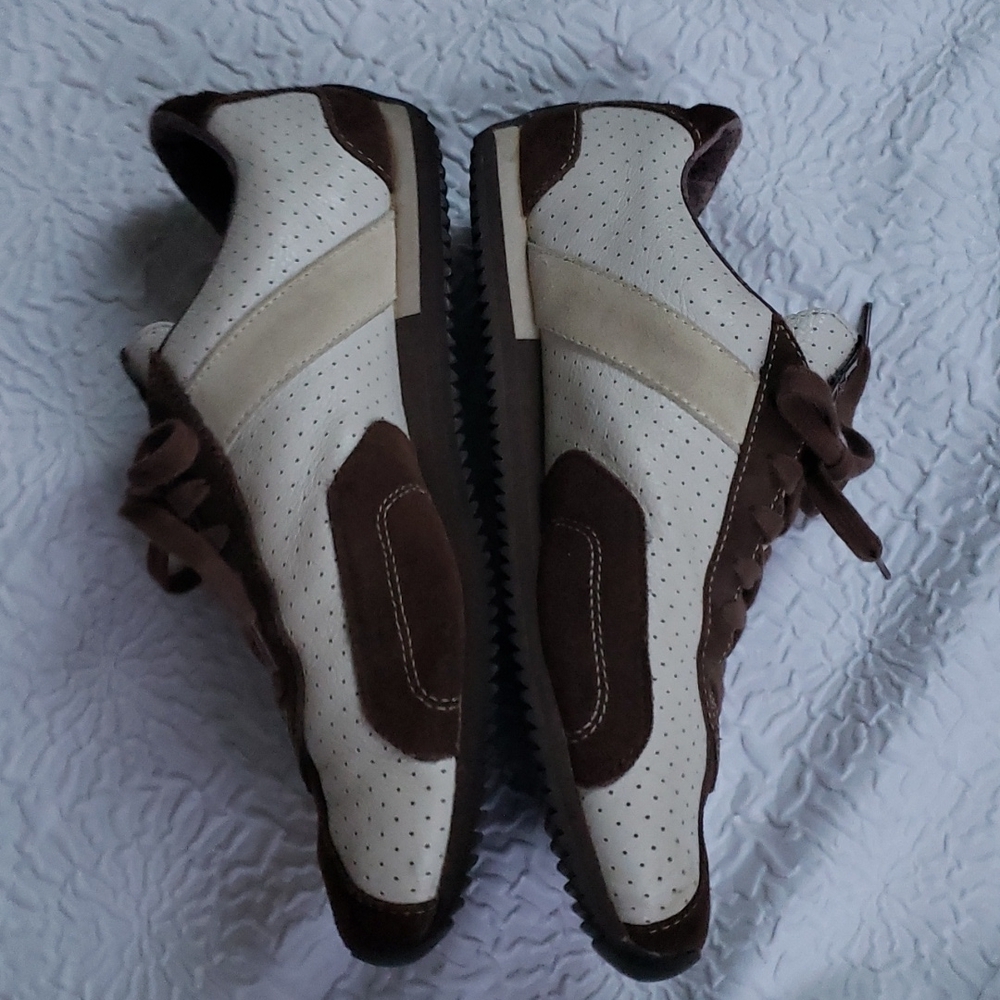 Tommy Hilfiger Brown Suede/ White Cloth Sneakers TM04618 Men 9M - Picture 3 of 14